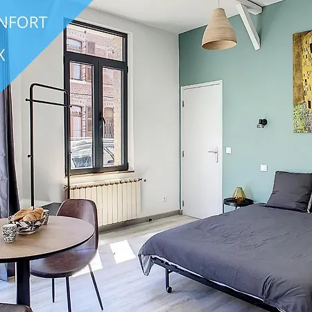 Grand Studio Cosy Tout Confort 2pers Wifi * Amiens